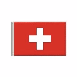 National Flag, Switzerland, Double-Sided - 60"W x 36"H
