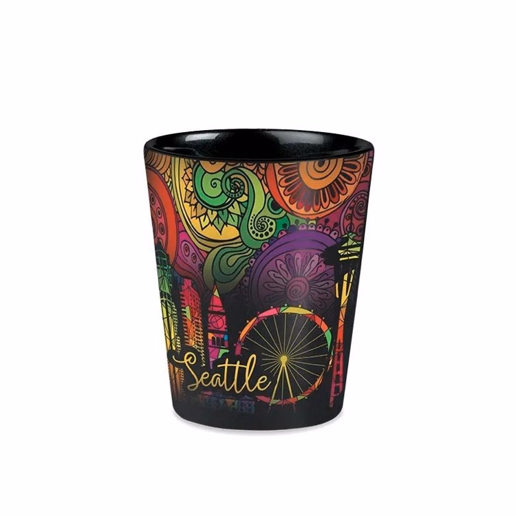 2 Oz. Black Matte Shot Glass