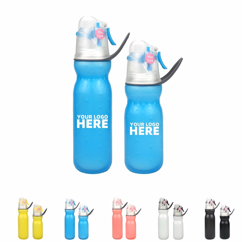 Insulated Mist Spray Sports Water Bottle