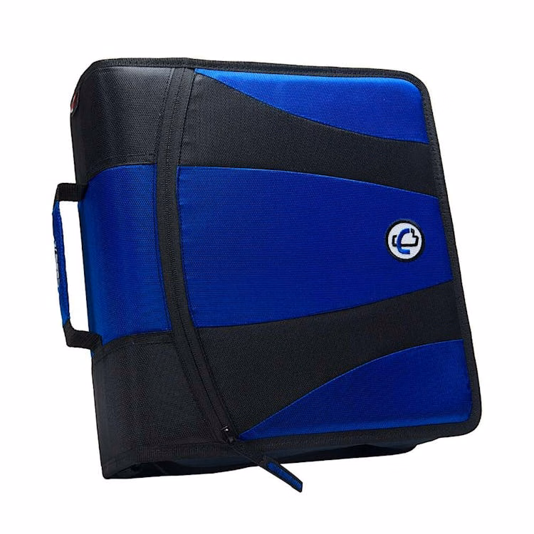 Case-It Dual 2.0 Zipper Binders - Blue 4"
