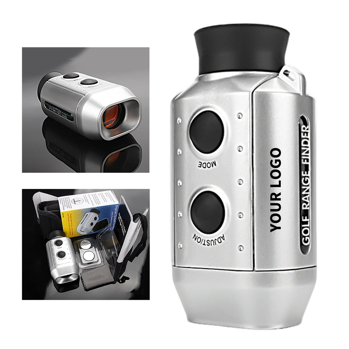 Golf Monocular Range Finder 7X Magnification 3.6" x 2" x 1.5" 1