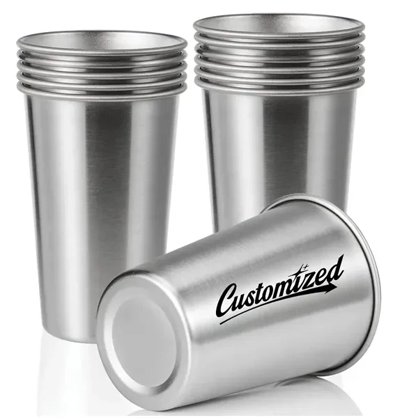 Custom 17 oz Stainless Steel Tumbler with Rolled Rim — Eco Drinkware Promotional Item 1