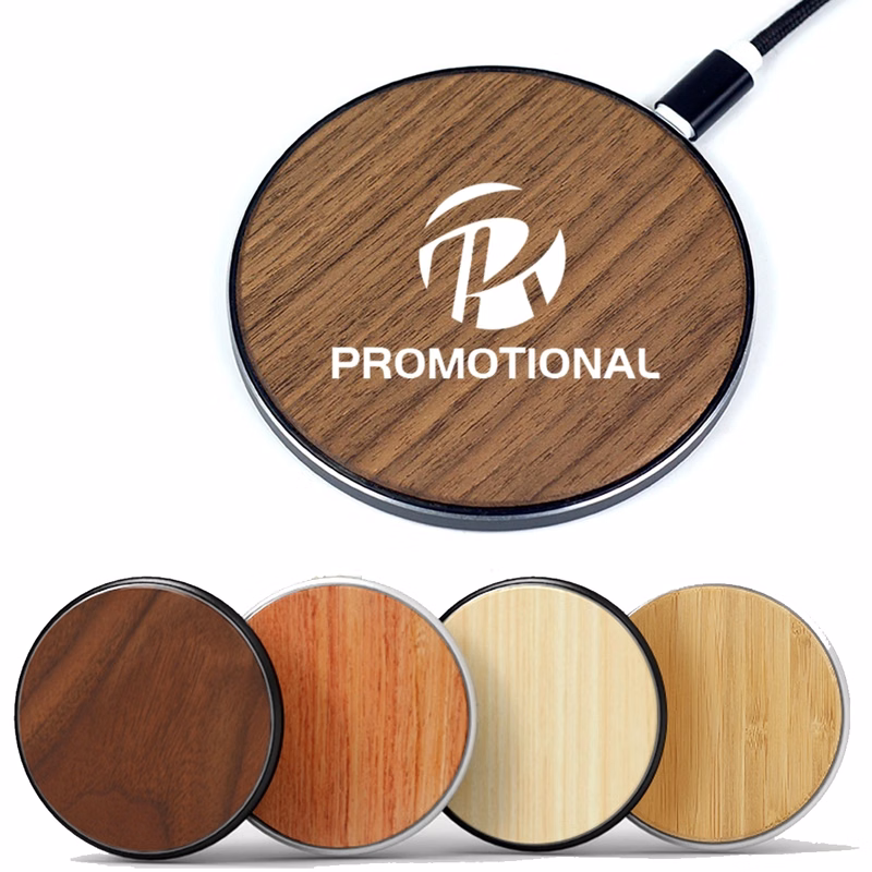Wooden Slim QI Fast Wireless Charger Pad (10W)