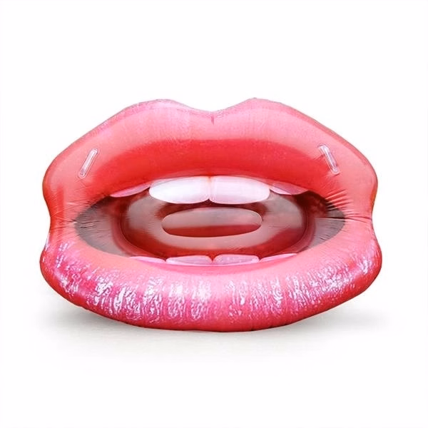 Inflatable Red Lip Sofa Pool Float Water Toy