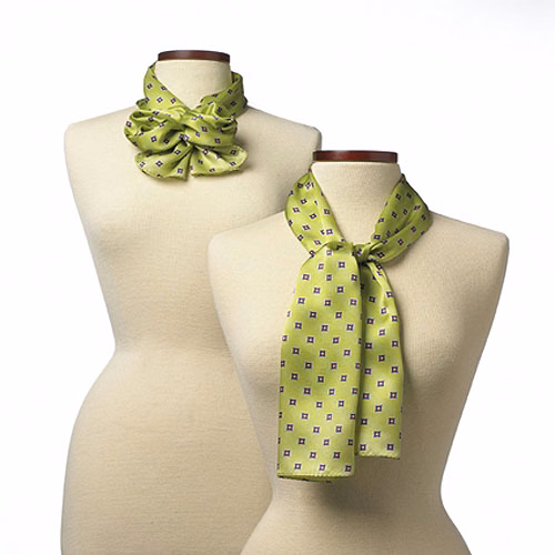 Lime Green Vasari Polyester Scarf - 8"x45"