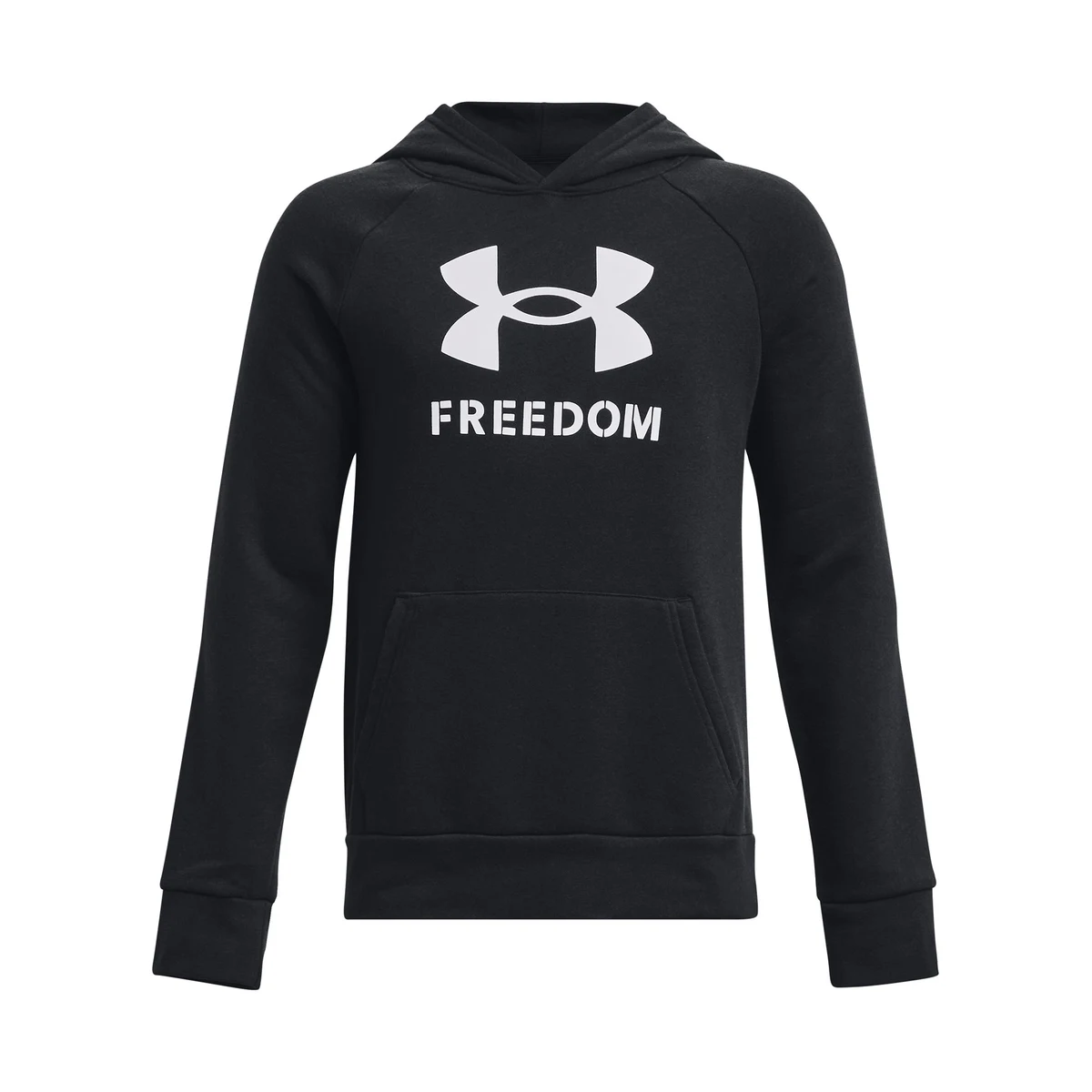 UA Freedom Rival Fleece Big Flag Logo Boys' Hoodie, custom hoodie or sweatshirt with logo imprint 1