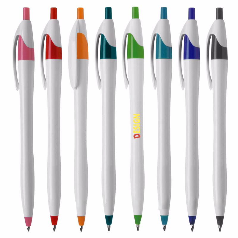 Push-Type Colorful Plastic Ballpoint Pen