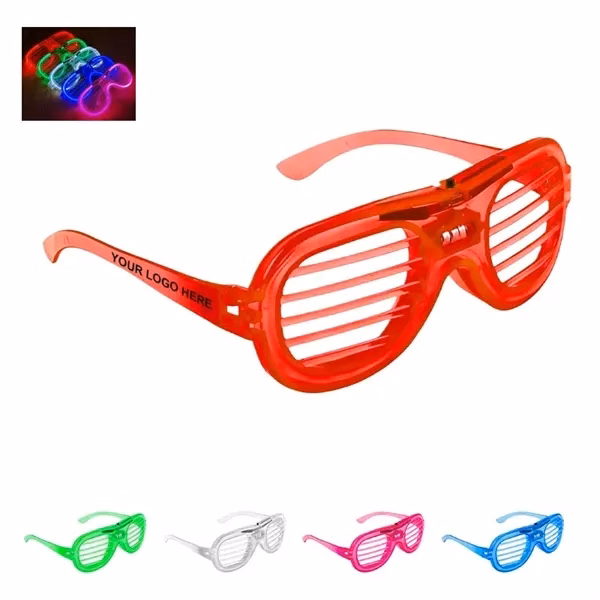 Custom LED Light Up Glow Glasses with 5-Hour Battery — Party Novelty Eyewear