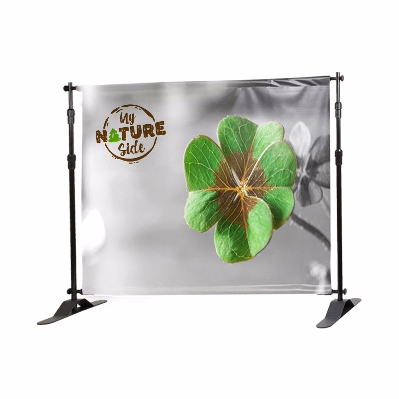Size Me™, 60" x 84" Polyester, Single-Sided Telescopic Backdrop Banner