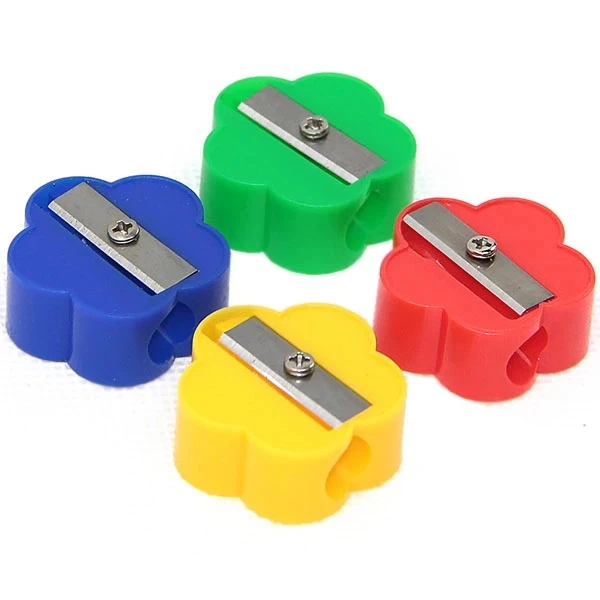 Flower Shape Plastic Pencil Sharpener 1