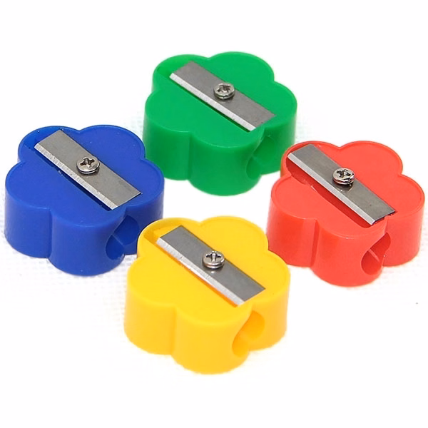 Flower Shape Plastic Pencil Sharpener