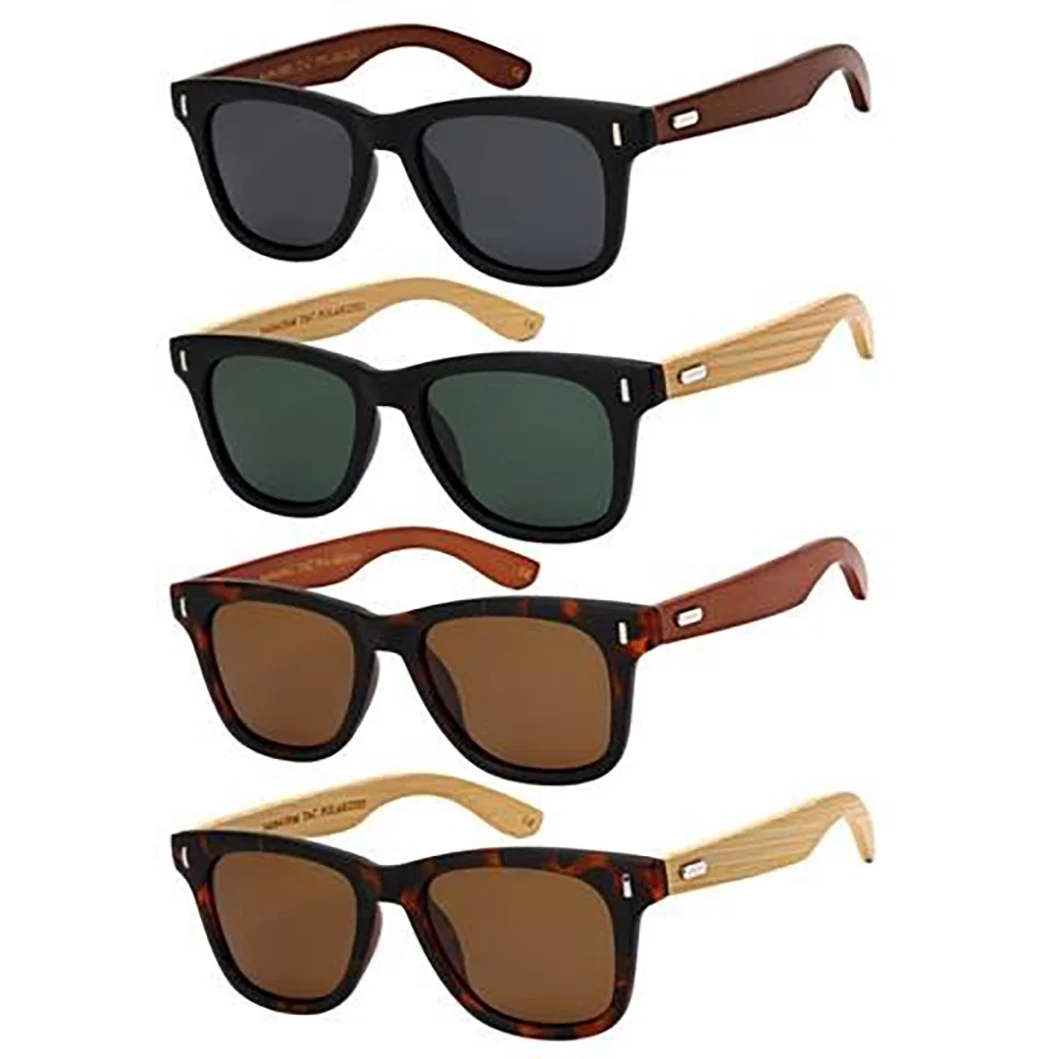 Polarized - Ray Cali Bamboo Sunglasses (Wayfarer Style) 1