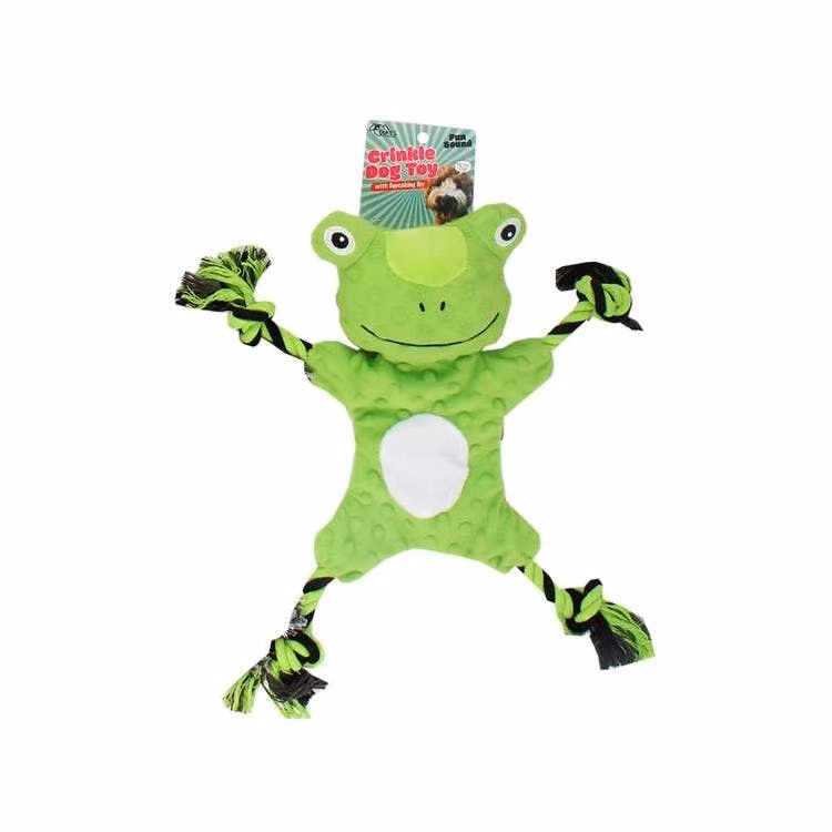 Squeaking Stuffed Animal Head Dog Toy Assorted
