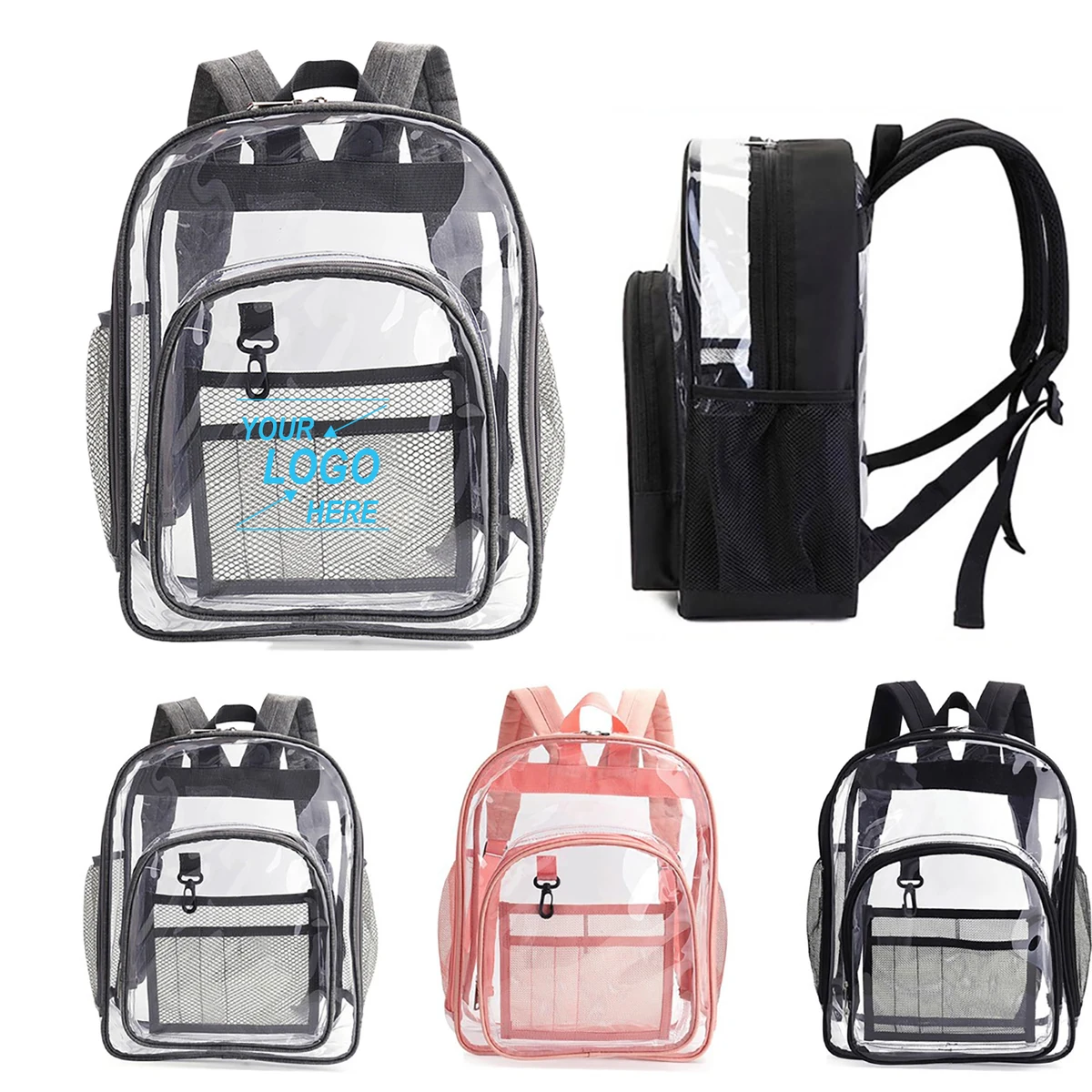 Clear Heavy Duty Security School Backpack 1