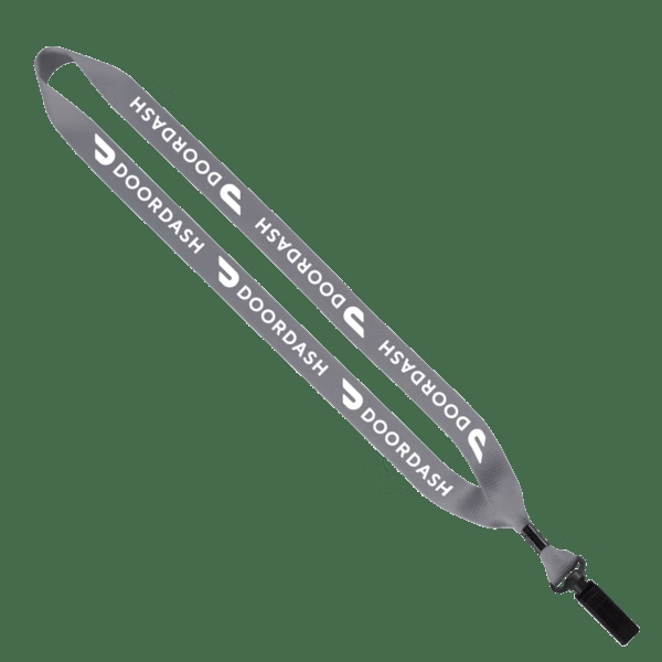 3/4" Polyester Lanyard with Bulldog Clip