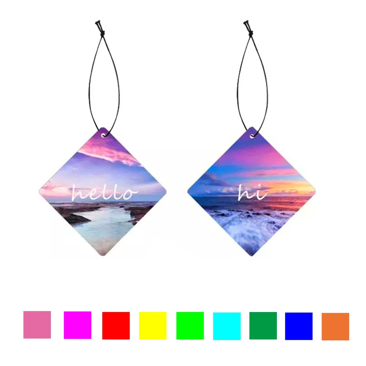 Full Color Printed Custom Car Air Freshener 1
