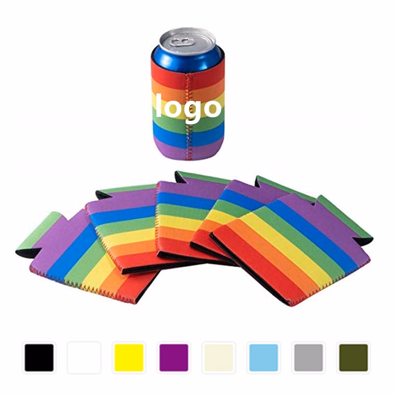 Neoprene Rainbow Can Coolie