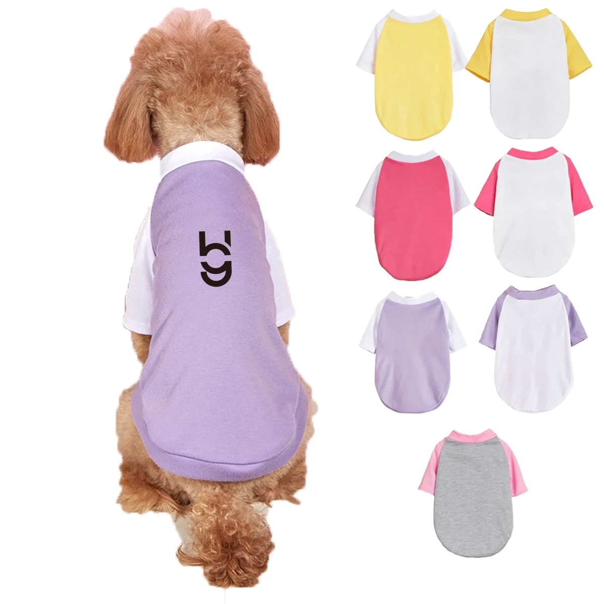 Colorblock Dog T-Shirt for Spring and Summer 1