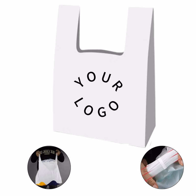 Reusable 5mil Plastic Grocery Bag Food Grade Safe