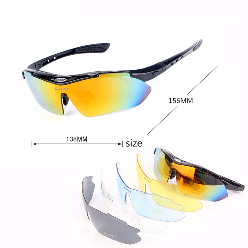 Polarized 5 Lens Cycling Sunglasses