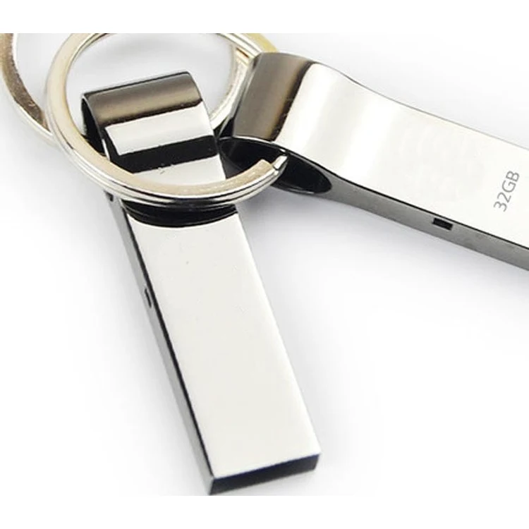 Metal Stick USB Flash Drive with Keyring 1