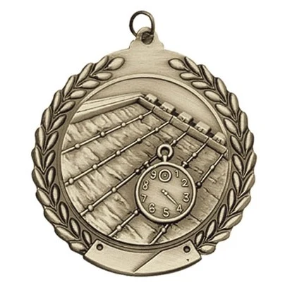 Swimming Die Cast Medal, 1 3/4" 1