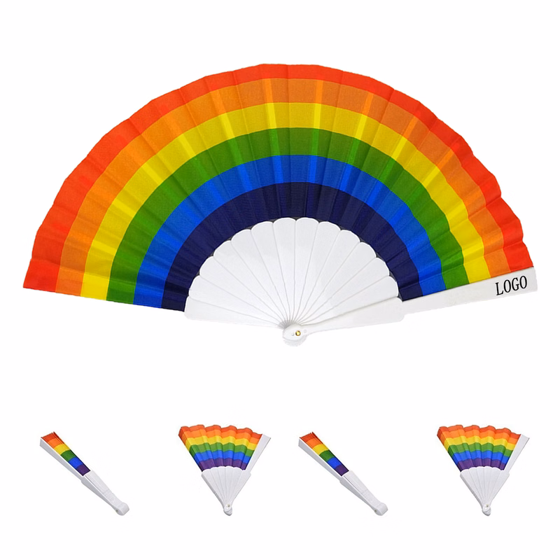 Pride Rainbow Fan