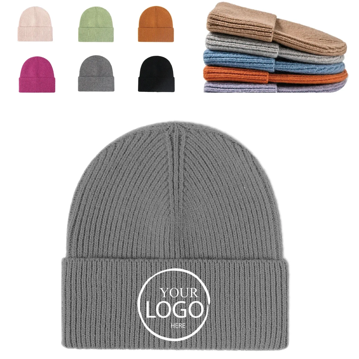 Custom Printed Base Camp Beanie Hats 1