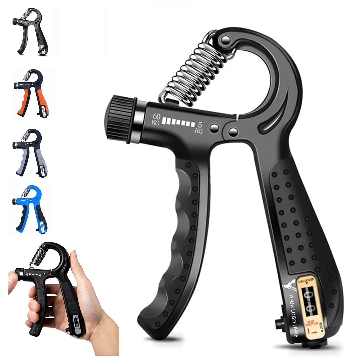 Hand Grip Strengthener Muscle Developer Counting Gripper 1