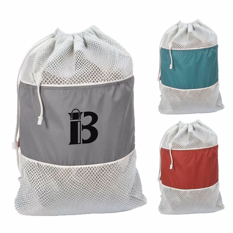 Nylon Laundry Mesh Drawstring Bag