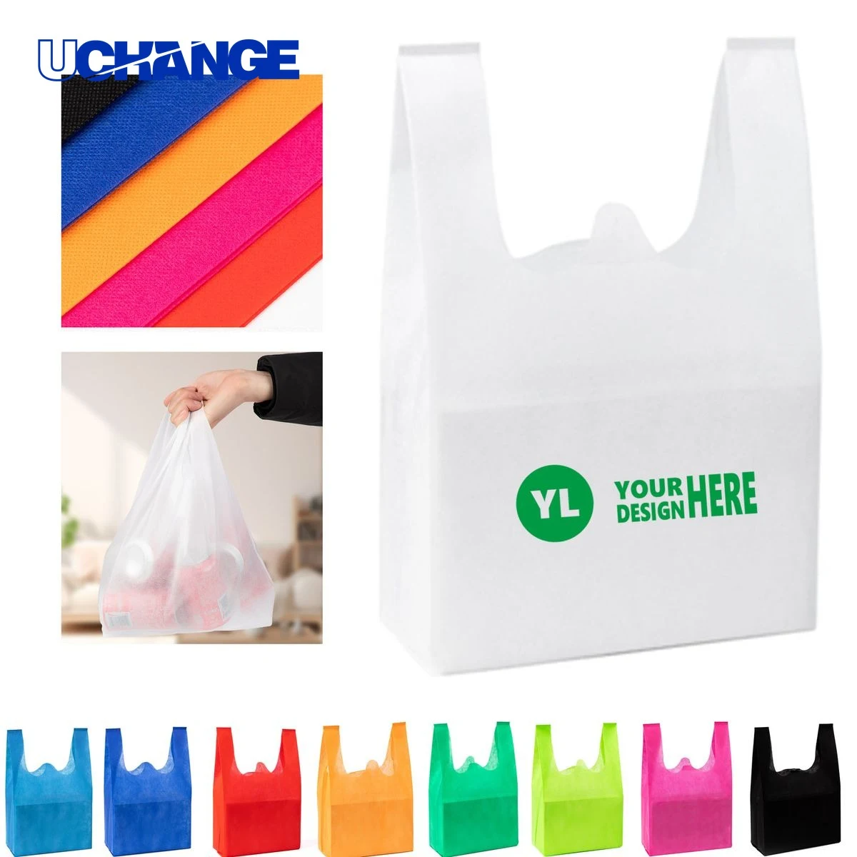 Undershirt-Style Non-Woven Tote Bag 1