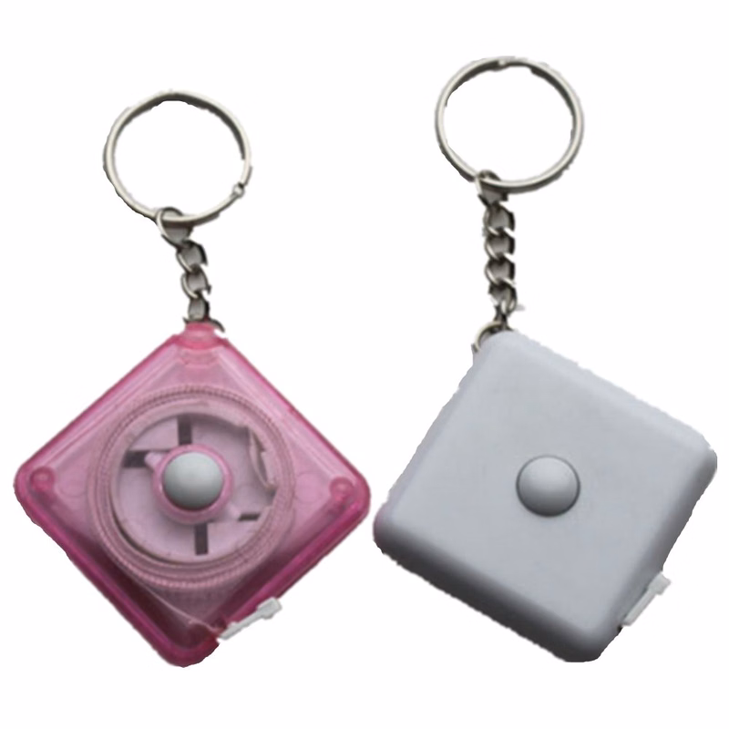 Square Tape Measure Key Chain