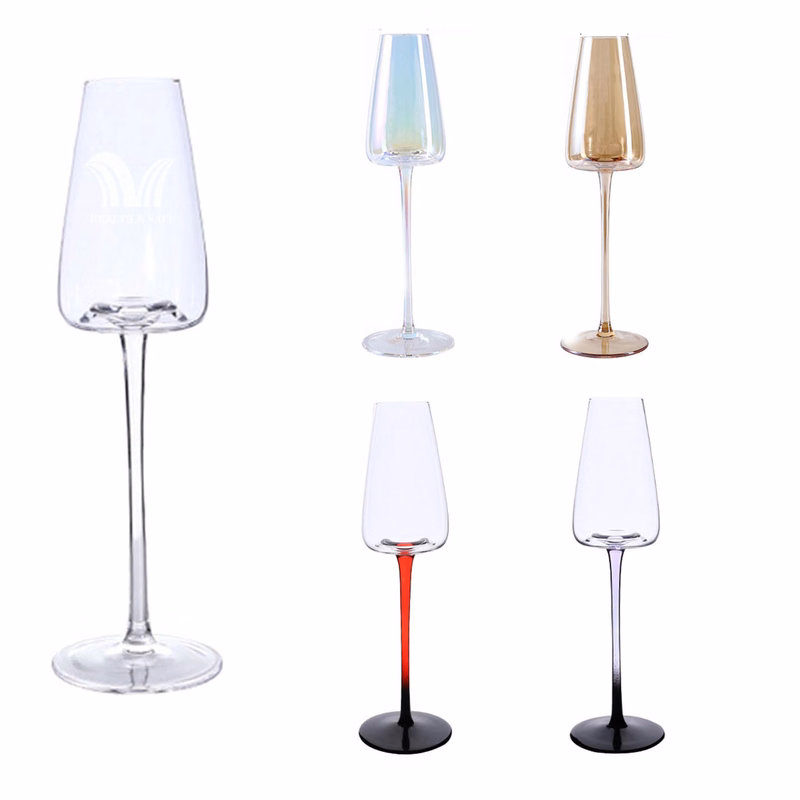 8 oz Party Crystal Champagne Glasses