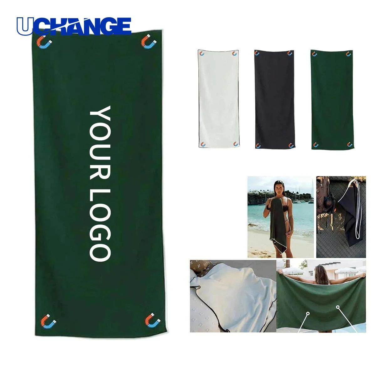 Microfiber Bath Towel with Magnetic Design for Travel 1