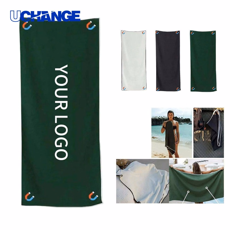 Microfiber Bath Towel with Magnetic Design for Travel