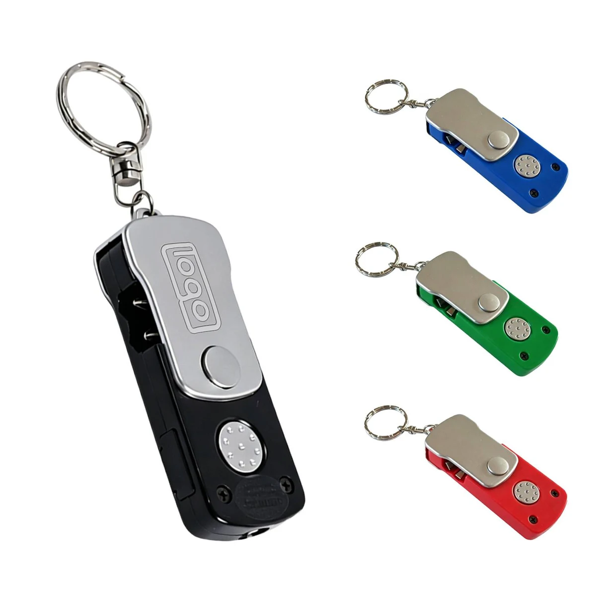 LED Keychain Tool with Rotatable Screwdriver 1