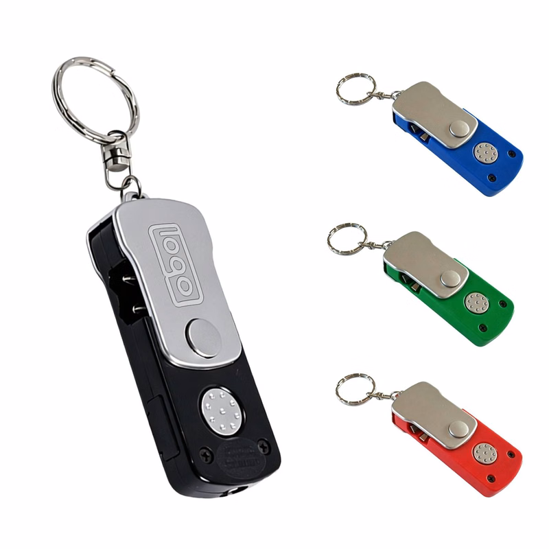 LED Keychain Tool with Rotatable Screwdriver
