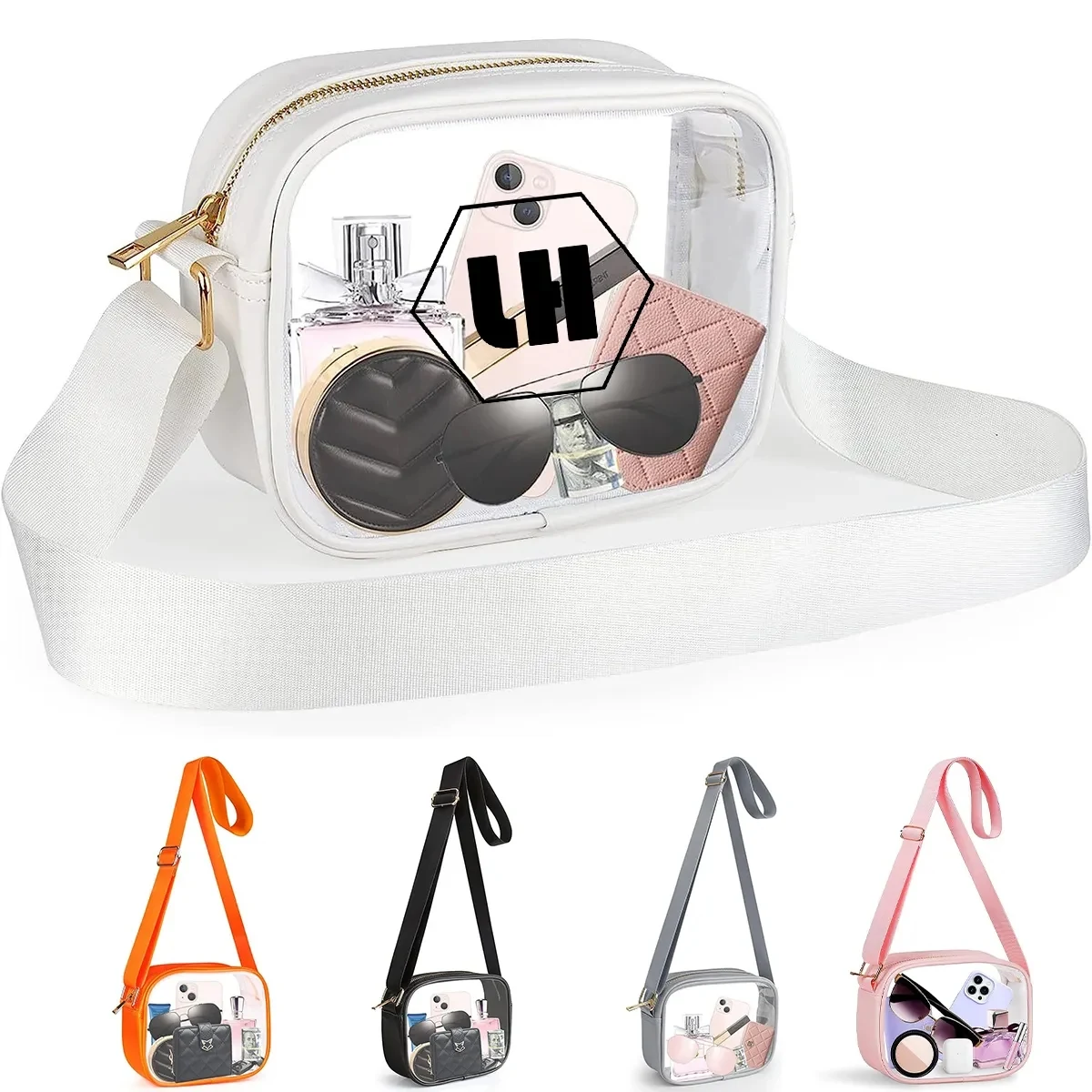 Stadium Approved Clear Purse Crossbody Bag 1