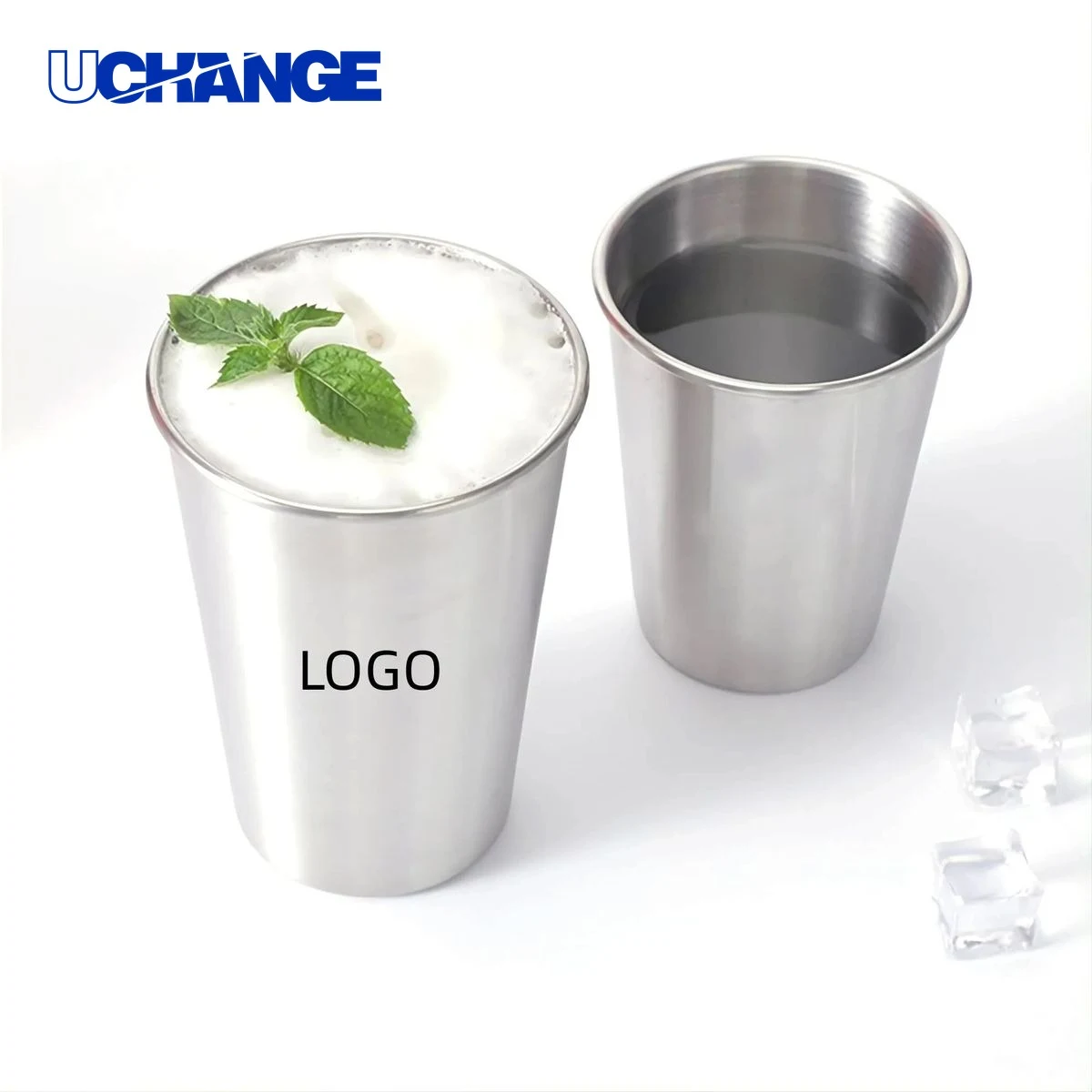 Stainless Steel Pint Glass Container 1