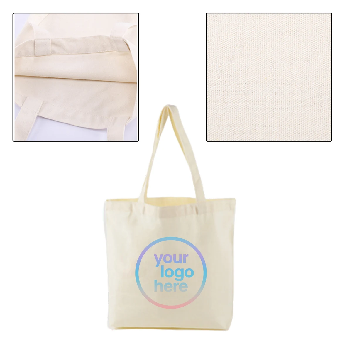MOQ:25pcs Heavy Duty Cotton Tote Bags 1