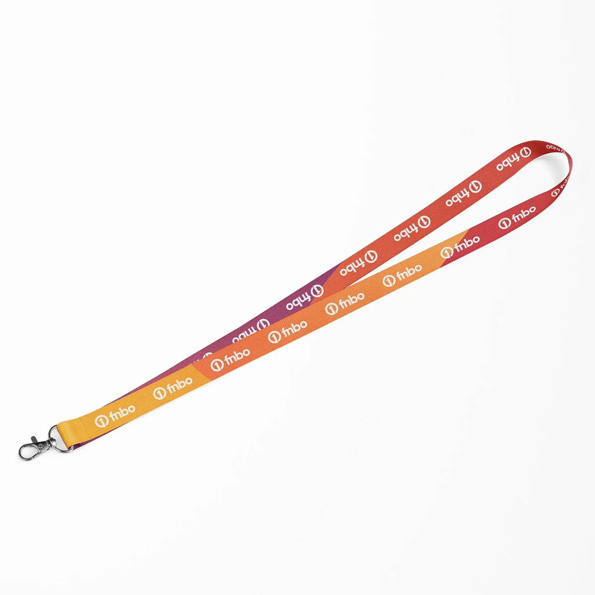3/8" Full Color Satin Finish Lanyard w/Single Attachment Import Air (FAST Production) 1