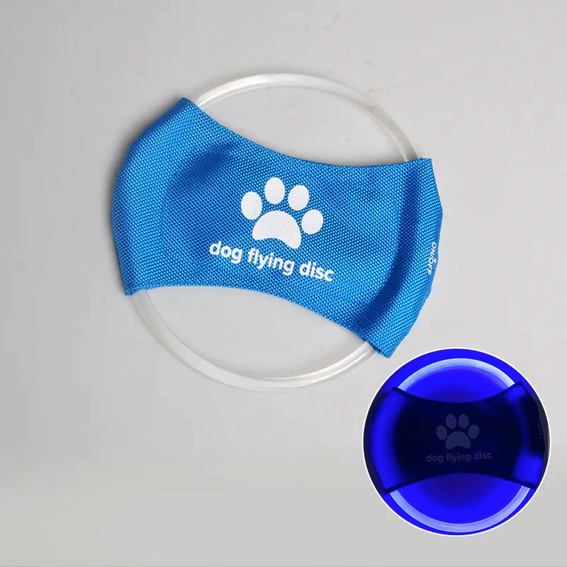 Glowing Dog Flying Disc