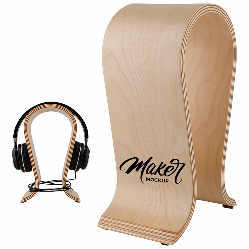 Wood Headphone Hanger  Stand
