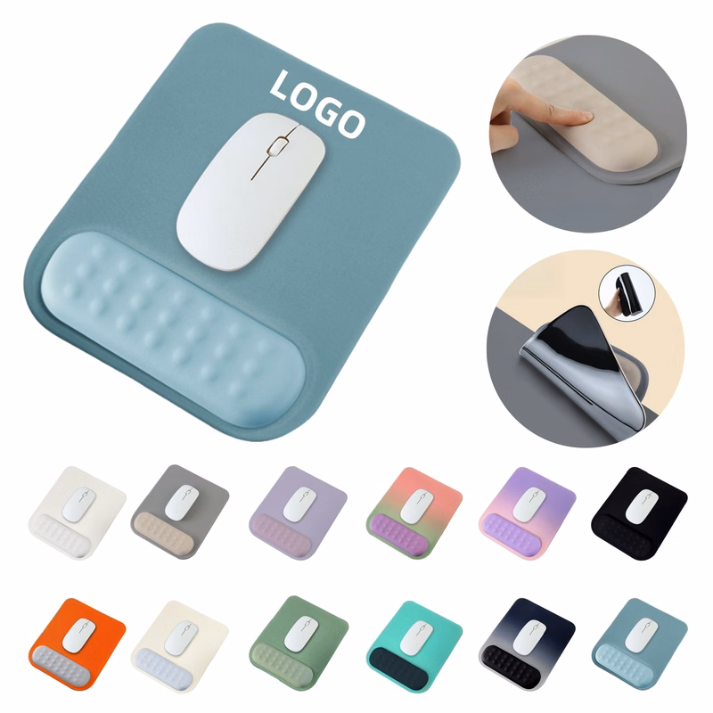 Contrasting Colors Wrist Support Mouse Pad