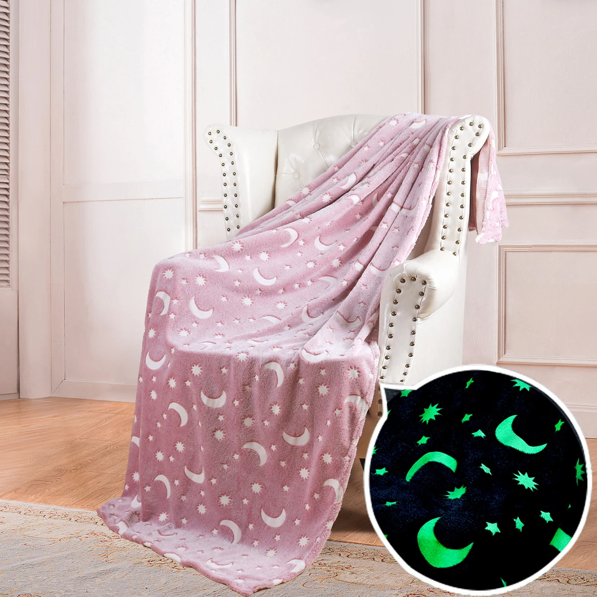 Glow In The Dark Fleece Throw Blanket 1