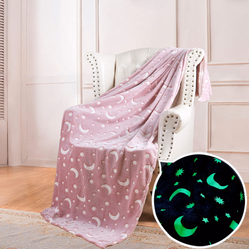 Glow In The Dark Fleece Throw Blanket