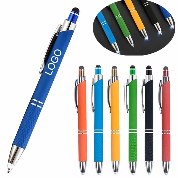 3 In 1 LED Light Stylus Ballpoint Pen