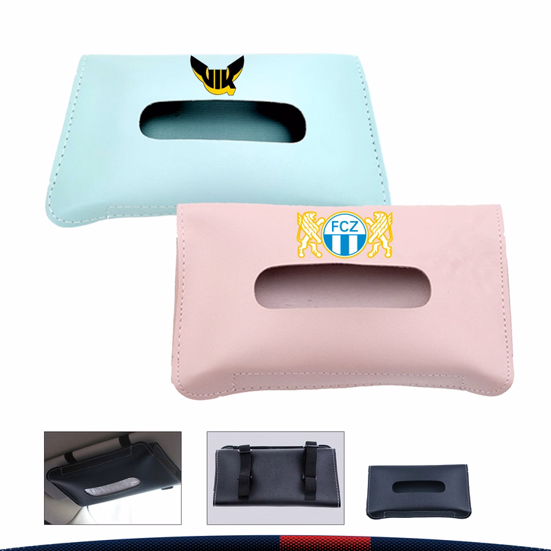 PU Leather Car Hanging Tissue Case