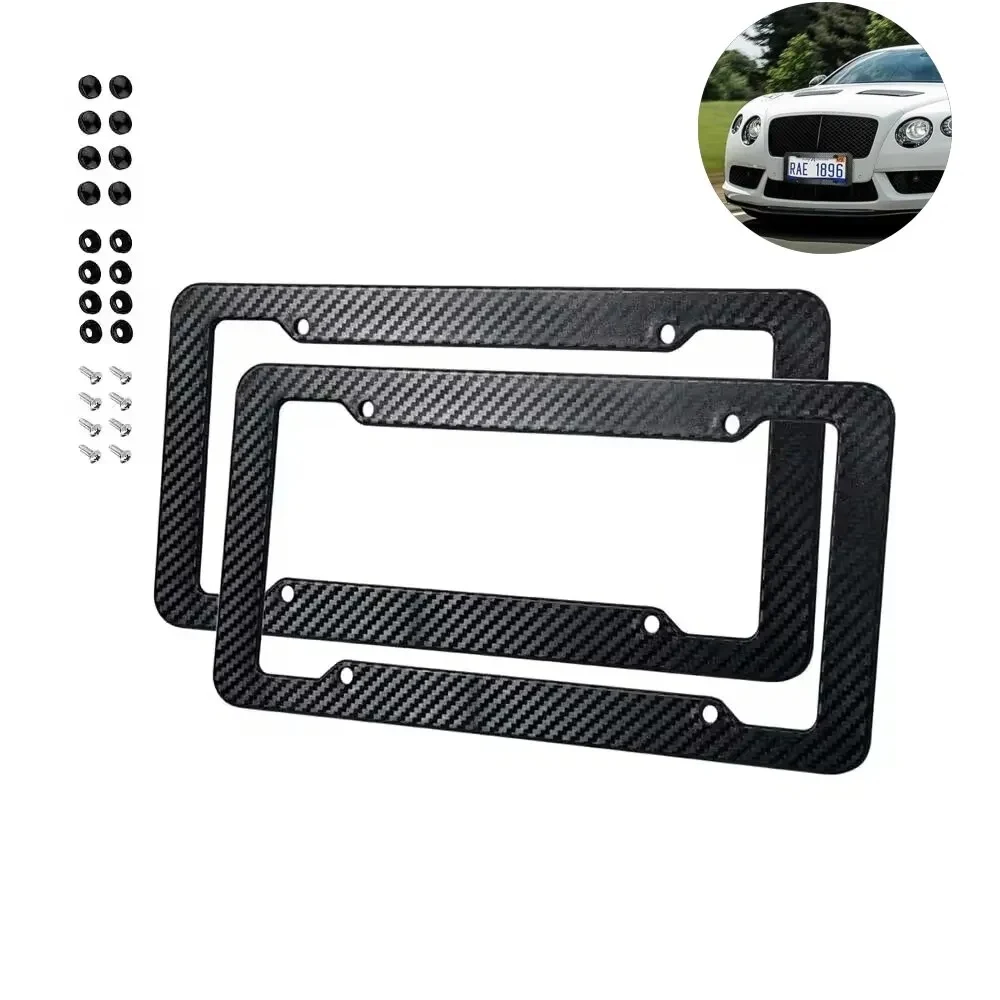 Carbon Fiber License Plate Frame 1