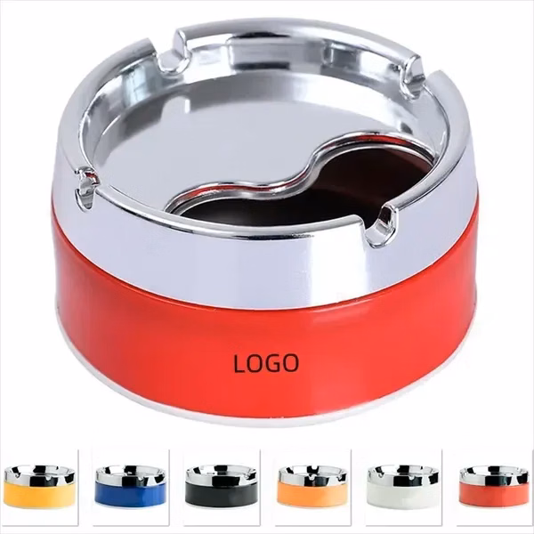 Portable Stainless Steel Odorless Windproof Ashtray With Lid